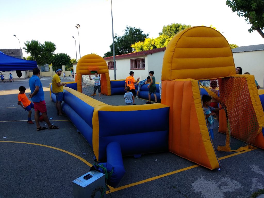 hinchable futbol